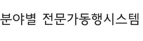 분야별 전문가동행시스템 타이틀